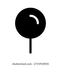 Ilustração de design de símbolo de vetor de ícone de pino