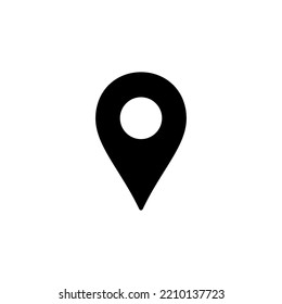 Pin icon vector for web and mobile app. Location sign and symbol. destination icon. map pin
