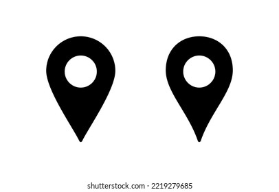 Pin icon vector for web and mobile app. Location sign and symbol. destination icon. map pin