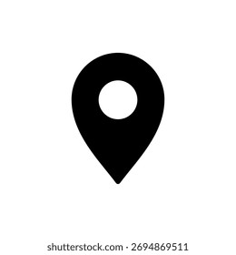 Pin icon vector for web and mobile app. Location sign and symbol. destination icon. map pin