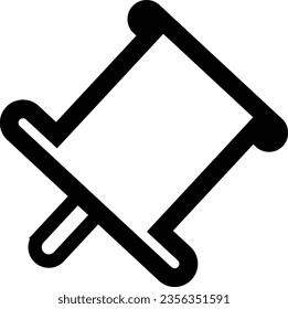 vector de icono de pin para el contorno del sitio web