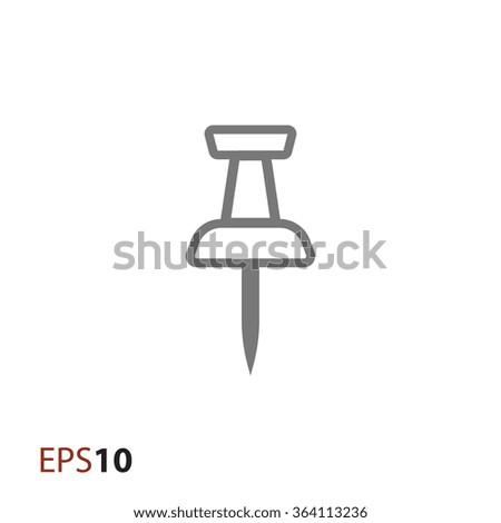 Pin icon for web and mobile