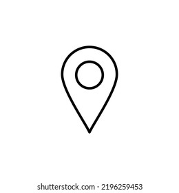 Pin icon for web and mobile app. Location sign and symbol. destination icon. map pin
