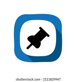 pin icon, web icon, technology icon vector illustration