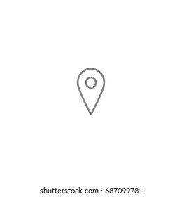 Pin icon. Icon for web or user interface