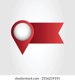 Pin infographic map navigation vector