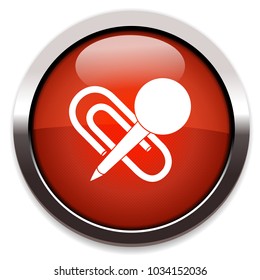 pin isolated vector icon