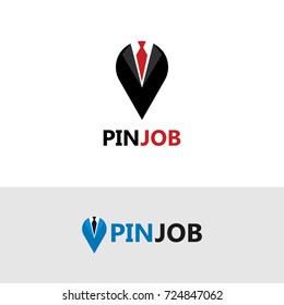 Diseño de plantilla de logotipo de trabajo de anclaje