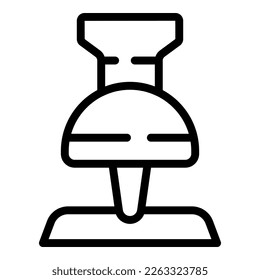 Stifttaste Symbol Umrandungsvektor. Hauptliste. Business-Ticket