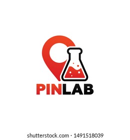 Pin Lab Logo Template Design Vector Stock Vector (Royalty Free ...