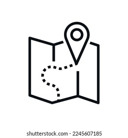 pin, label, sign new flat design location map vector.
