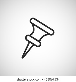 pin line icon