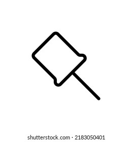 Pin line icon vector design