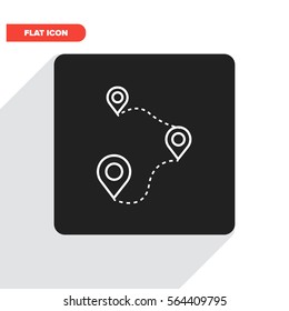 pin line vector icon