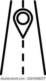 Diseño de iconos de vectores de línea de anclaje