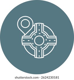 Pin Line vector Icon Design