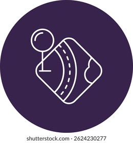 Pin Line vector Icon Design