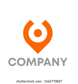 pin local logo vector design template sign