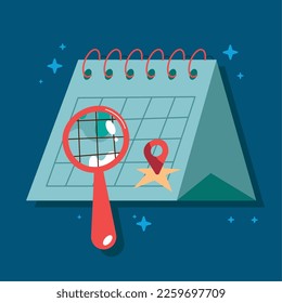 pin location in calendar icon