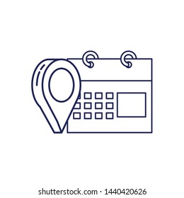 pin location with calendar reminder
