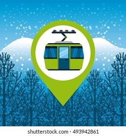 pin location conveyance icon vector illustration design