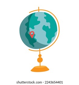 pin location in earth map icon