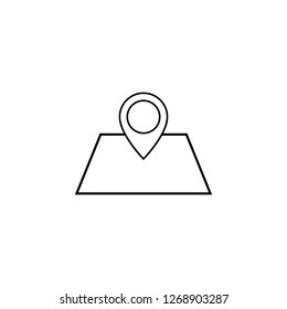 Pin location, gps icon, map pointer