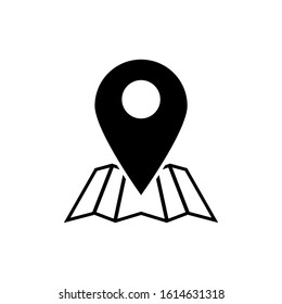 Pin location icon concept. vector illustration