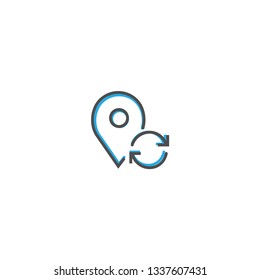 pin location icon design