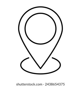 Pin location icon. Design can use for web and mobile app. Vector 
