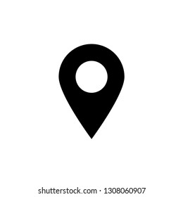 Pin location icon design collection for website or business card