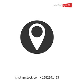 Pin Location Icon Design Vector