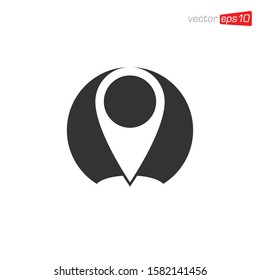 Pin Location Icon Design Vector