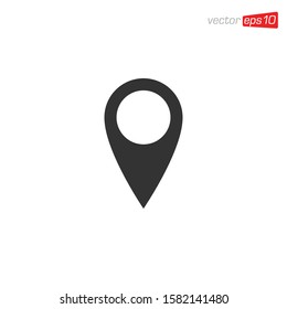 Pin Location Icon Design Vector