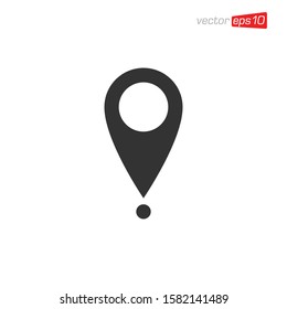 Pin Location Icon Design Vector