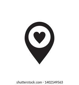 Pin Location Icon , flat design Vector Illustration