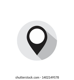 Pin Location Icon , flat design Vector Illustration