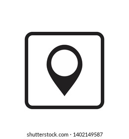 Pin Location Icon , flat design Vector Illustration