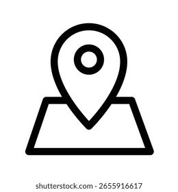 Pin location icon illustration vector design template