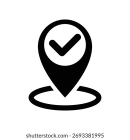 Pin-Position Symbol Illustration Vektor Design Vorlage