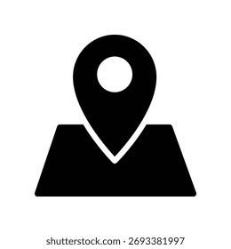 Pin location icon illustration vector design template