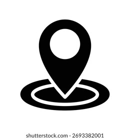 Plantilla de diseño de Vector de ilustración de icono de ubicación de pin