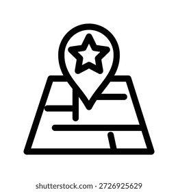 Pin location icon illustration vector design template