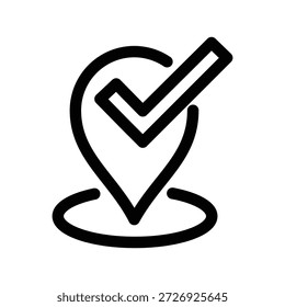 Fixar ícone de localização modelo de design de vetor de ilustração