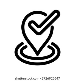 Plantilla de diseño de Vector de ilustración de icono de ubicación de pin