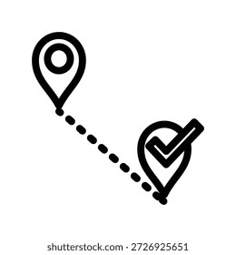 Plantilla de diseño de Vector de ilustración de icono de ubicación de pin