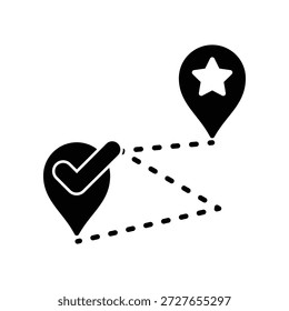 Pin-Position Symbol Illustration Vektor Design Vorlage