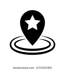 Pin location icon illustration vector design template