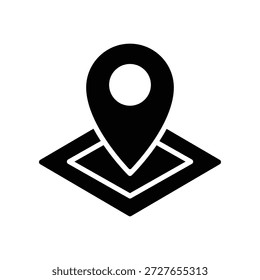 Pin location icon illustration vector design template