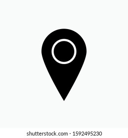 
Pin Location Icon. Landmark Illustration As A Simple Vector Sign & Trendy Symbol for Design and Websites, Presentation or Application.